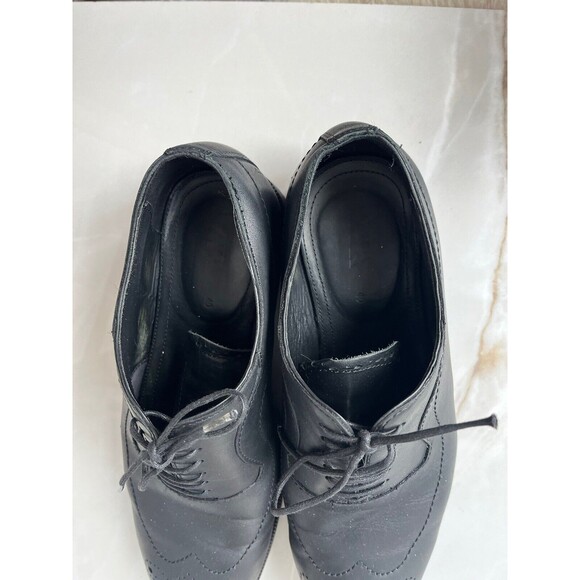 Zara Men Oxford Derby Lace Up Black Leather Dress Wingtip Shoes 40 Us 7 main image 6